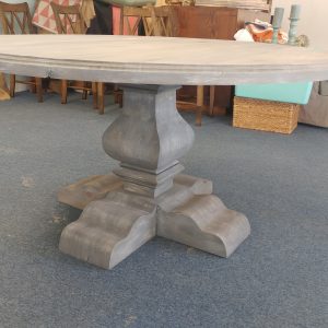 12 Inch Carved Round Table