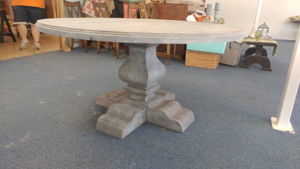 12 Inch Carved Round Table