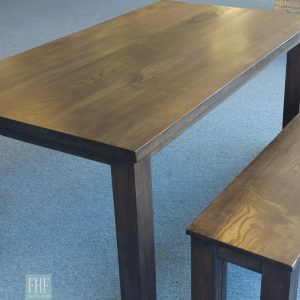 4 Inch Square Leg Farm Table and bench