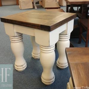 Oversized Leg End Tables built by Farmhouse Furniture in Knoxville