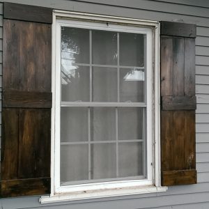Quality exterior western red cedar shutters
