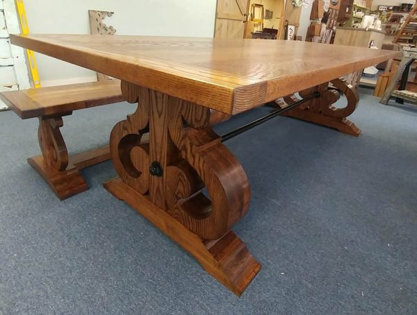 The Note dining table at Farmhouse Furniture in Knoxville TN