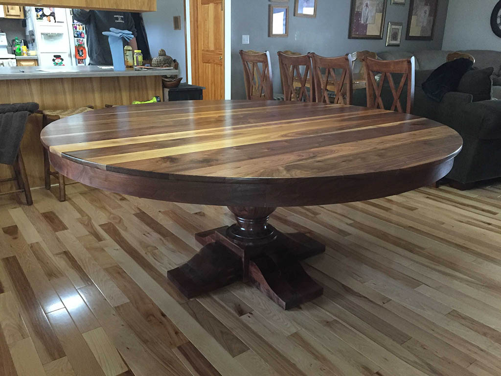 black walnut dining room tables