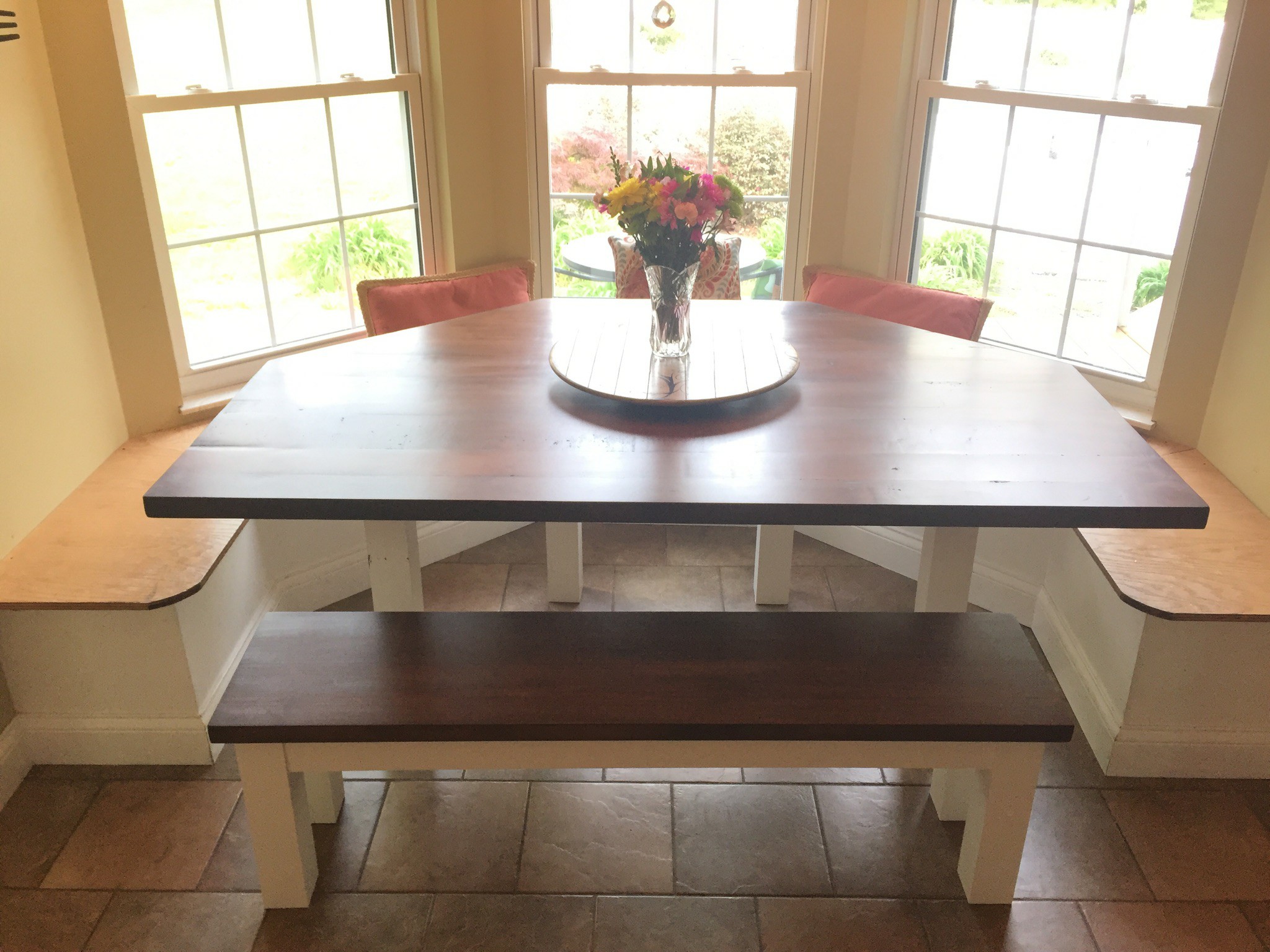 kitchen table for bay window area