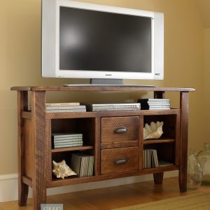 Rustic TV/Entertainment Center built by Farmhouse Furniture in Knoxville TN