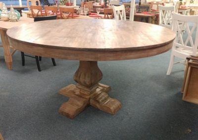 Rock Hard Maple Topped Round Counter Height Table
