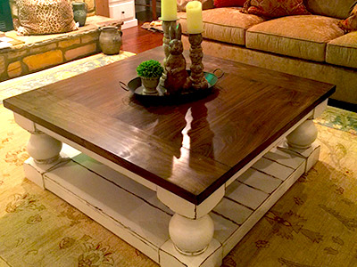 farmhouse living room coffee table