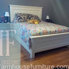 Painted Most Popular Farmhouse Bed built by Farmhouse Furniture in Clinton, TN