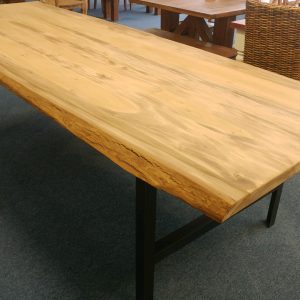 Industrial Live Edge Farm/Conference Table