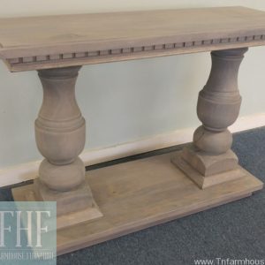 8 Inch Turned Leg Entry Table
