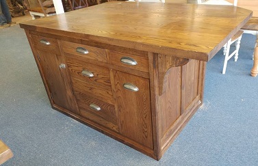 Ash Kitchen Island built by Farmhouse Furniture in Knoxville TN