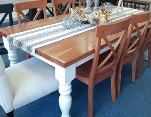 Real Cherry Top Farm Table from Farmhouse Furniture in Knoxville TN