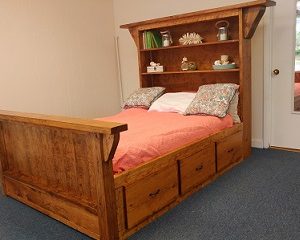 Corble Bookcase Bed built by Farmhouse Furniture in Knoxville