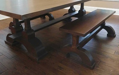 English Pub Dining Bench by Farmhouse Furniture in Knoxville TN