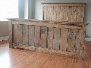 Antique Dry-Brushed Farm Bed