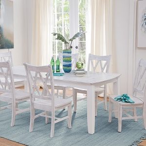 Value Line Post Table in Antiqued White