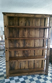 Rustic Bookshelf built by Farmhouse Furniture in Knoxville