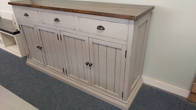 white Bead Board Buffet from Farmhouse Furniture in Knoxville
