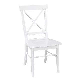 white single x dining chair