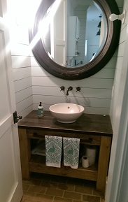 small rustic bathroom vanity