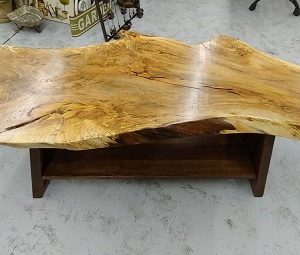 Live Edge Curly Maple Coffee Table