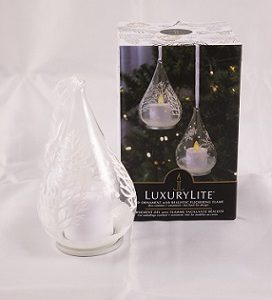 LED Ornament W/Realistic Flickering Flame