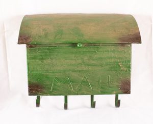 Green Mailbox With 4 Hooks