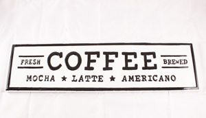 Fresh Coffee Brewed-Metal Sign