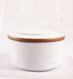 Terra Cotta Bowl,(White)