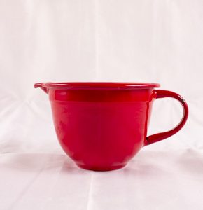 Tin Batter Bowl-Red