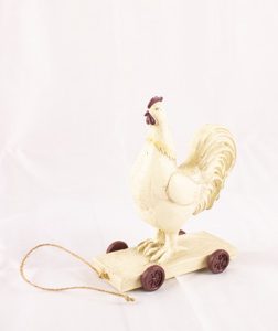 Rooster On Wheels-Resin | TN FarmhouseFurniture