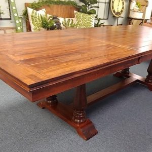 Carrington Expansion Dining Table with Planked Top