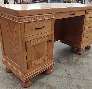 Oak or Maple Desk built by Farmhouse Furniture in Knoxville TN