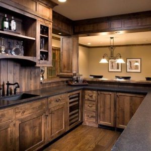 Hard Maple, Rustic Kitchen Cabinets