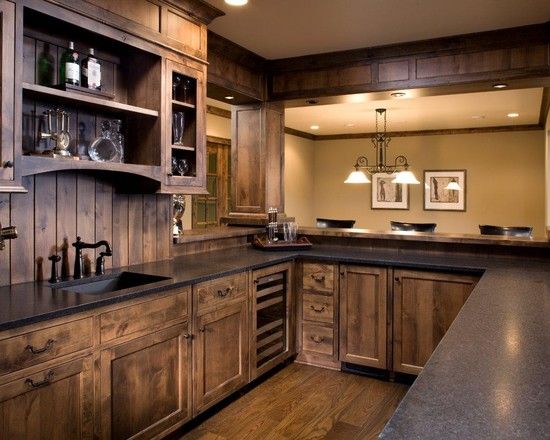 Hard Maple, Rustic Kitchen Cabinets