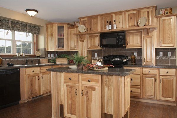 Rustic Hickory Cabinets Farmhouse, Pictures Of Rustic Hickory Kitchen Cabinets