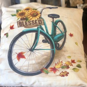 bicycle pillow | TN FarmhouseFurniture
