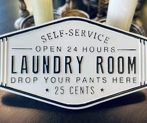 Laundry Self Service Sign | tnfarmhousefurniture