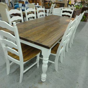 Hand Scraped Farm Table from Farmhouse Furniture in Knoxville TN